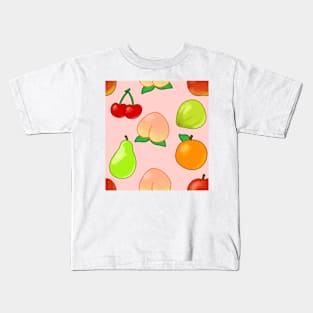 Island Fruits Pattern Kids T-Shirt